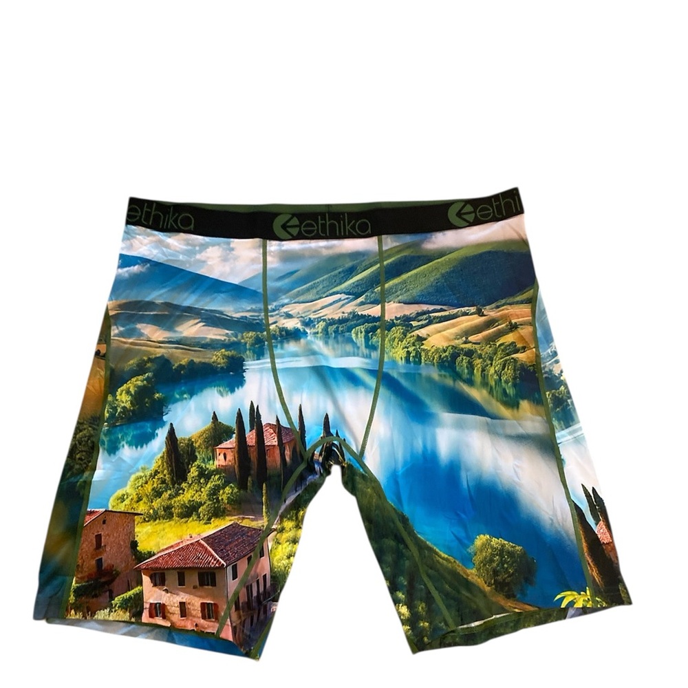 Ethika Men's Staple boxer briefs in the Tuscany print size 4XL